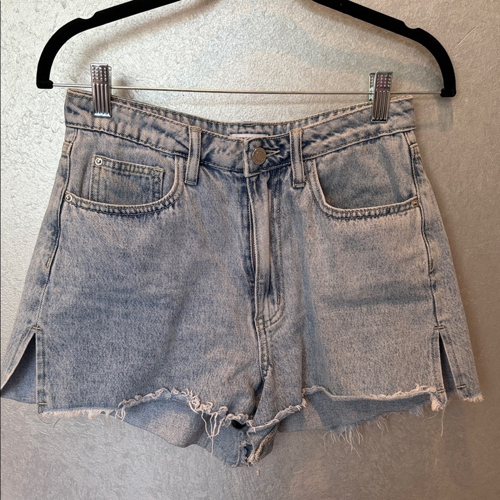 WeWoreWhat Light Blue Distressed Denim Shorts